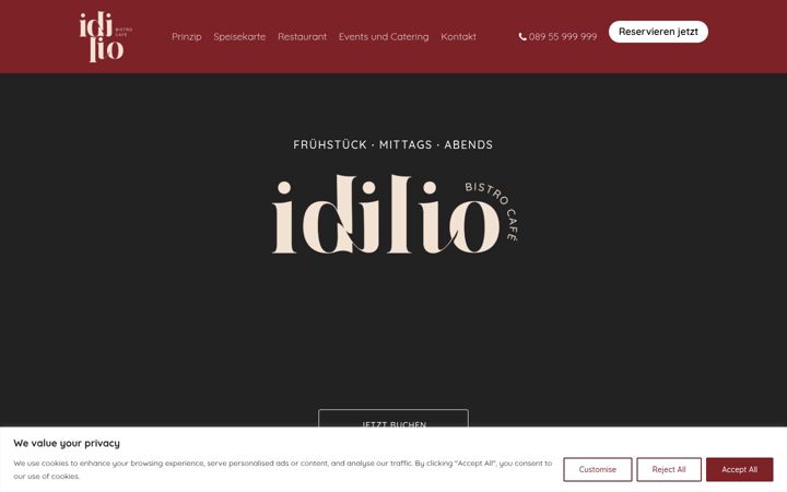 Screenshot of idilio.net
