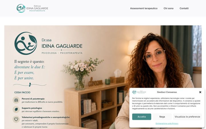 Screenshot of idinagagliarde.it