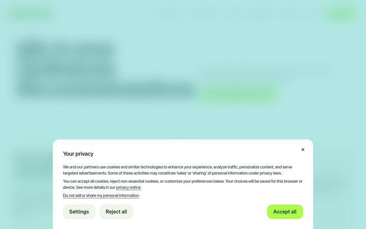 Posnetek zaslona idio.co