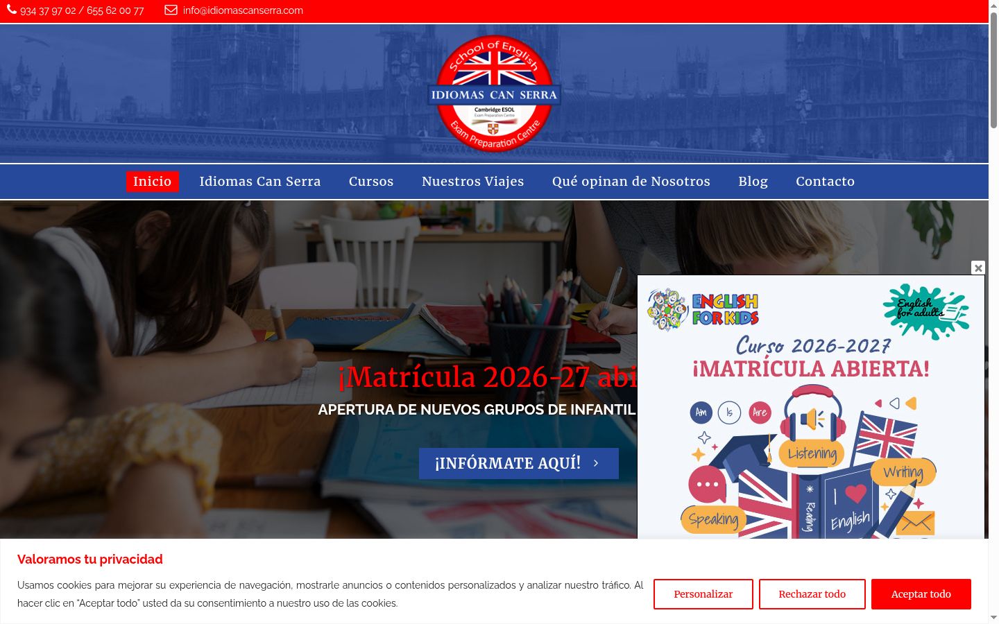 Sutikimo reklamjuostės, rodytos prieš bet kokią sąveiką, ekrano kopija