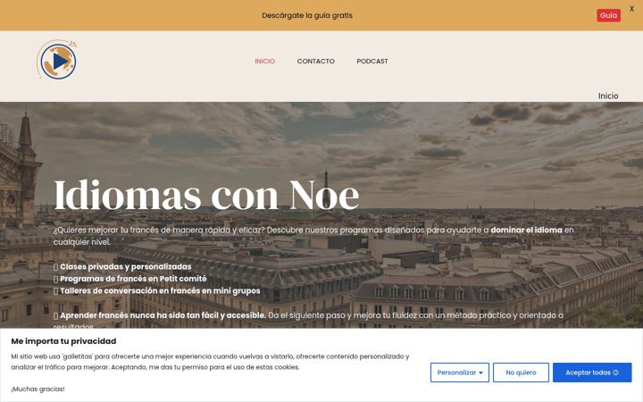 Ekrano kopija idiomasconnoe.com
