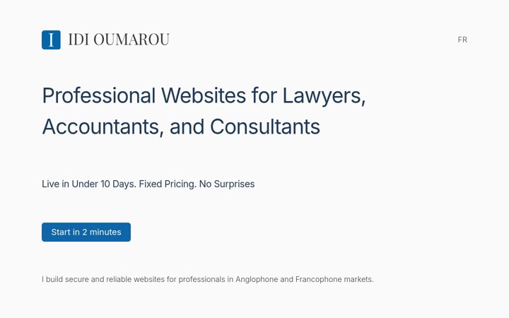 Screenshot of idioumarou.com
