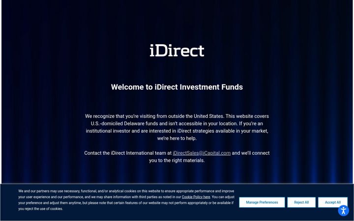 Ekrano kopija idirectinvestments.com
