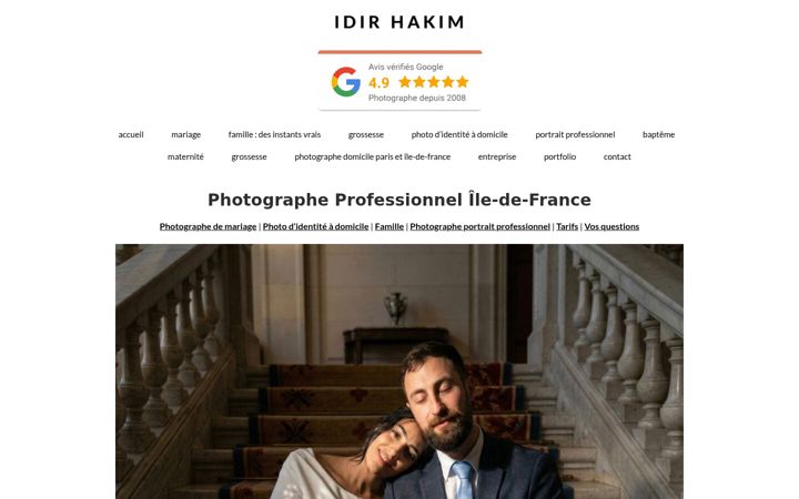 Screenshot of idirhakim.com