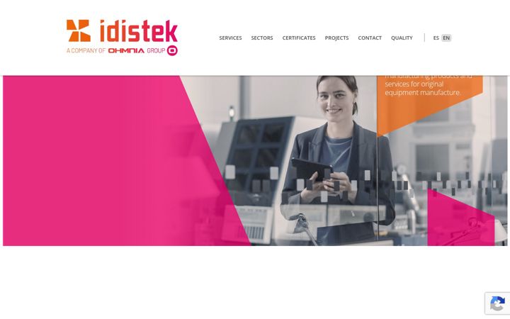 Screenshot of idistek.com