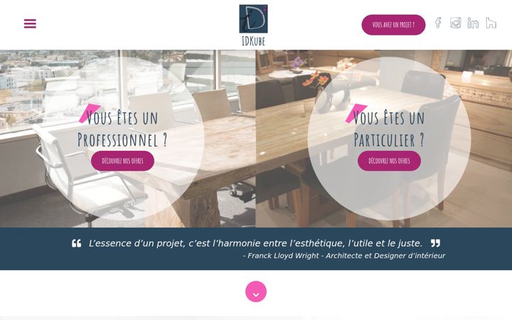 Screenshot of idkube.fr