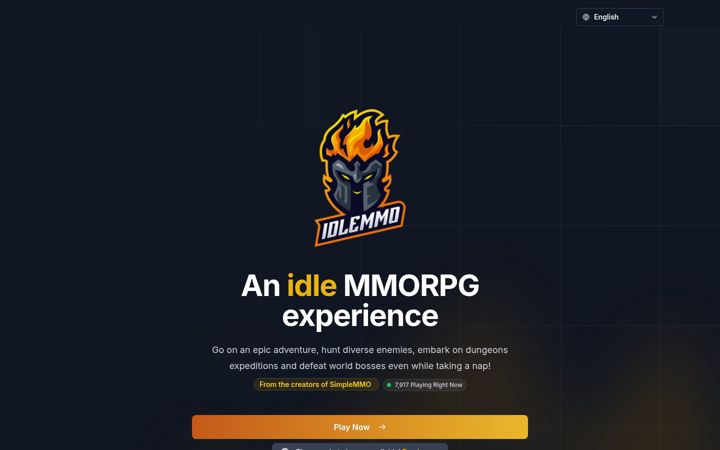 Screenshot of idle-mmo.com