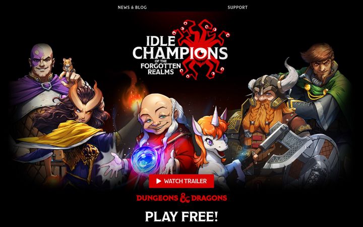 Screenshot of idlechampions.com