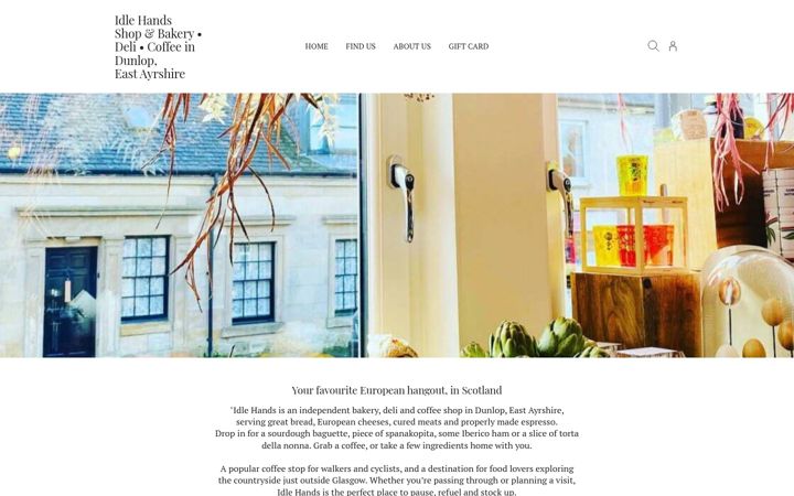 Screenshot of idlehandsdunlop.co.uk