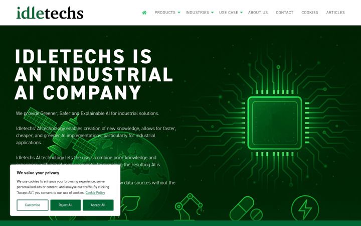 Screenshot of idletechs.com