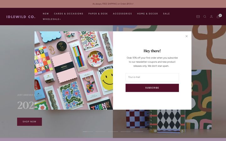 Screenshot of idlewildco.com