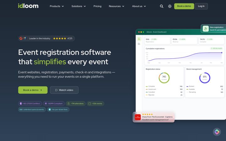 Screenshot of idloom.com