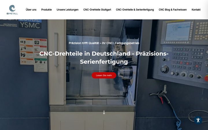 Screenshot of idmetall.de