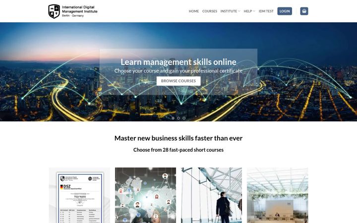 Képernyőkép: idminstitute.com