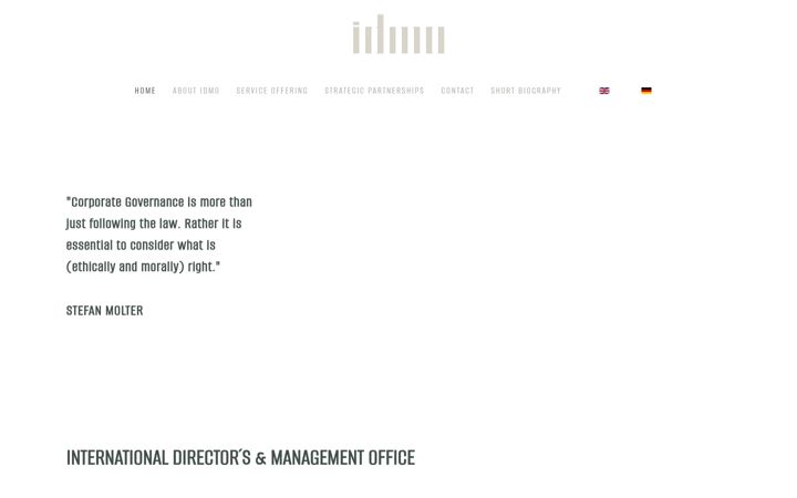 Screenshot of idmo.eu