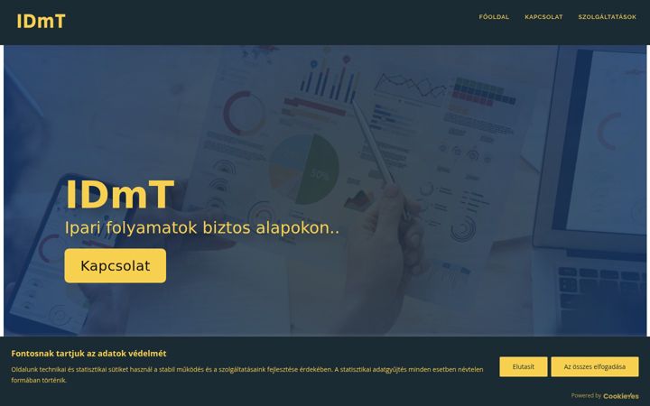 Screenshot of idmt.hu