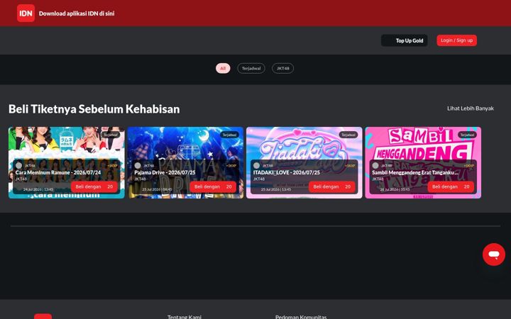 Screenshot of idn.app