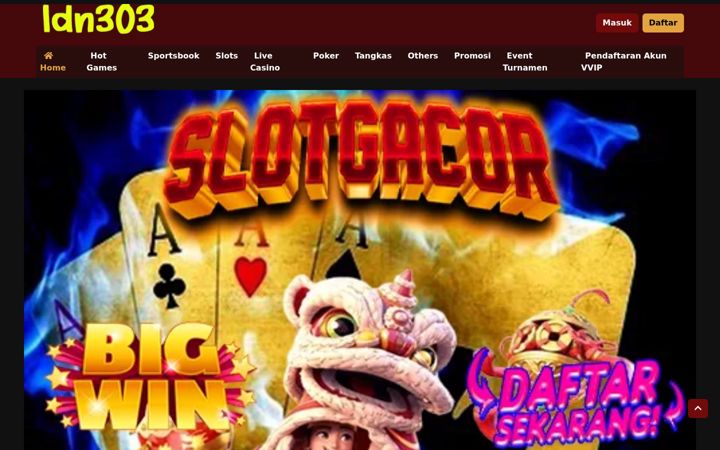 Screenshot of idn303slot.net