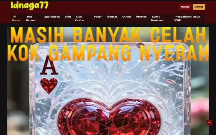 Screenshot of idnaga77.net