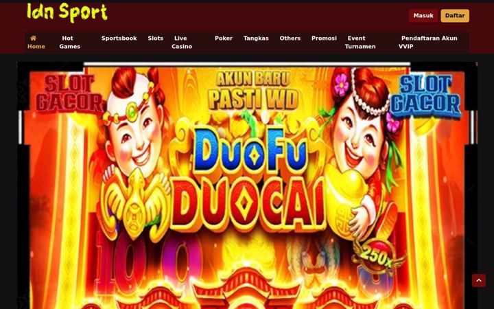 Screenshot of idnsport.org