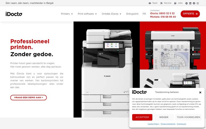 Screenshot of idocta.be