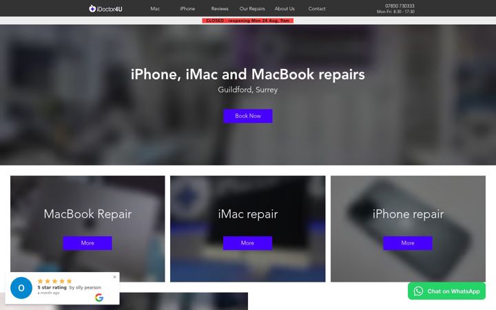 Screenshot of idoctor4u.co.uk