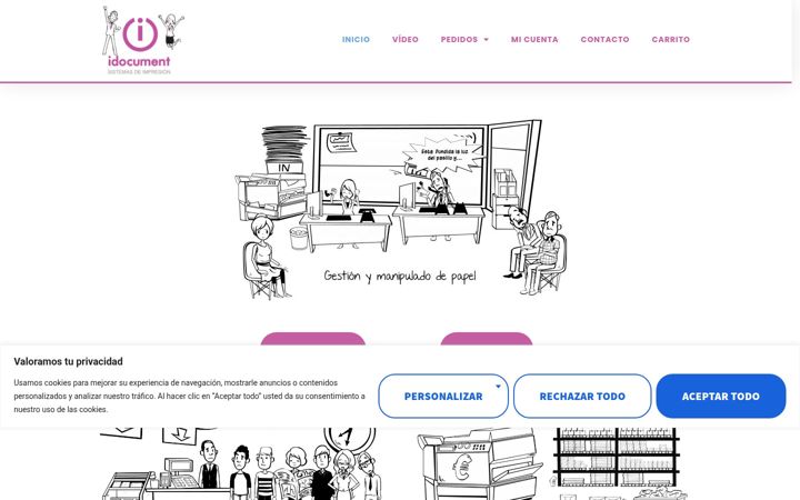 Screenshot of idocumentsistemasdeimpresion.com