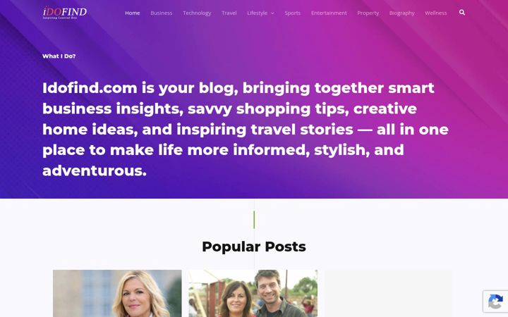 Screenshot of idofind.com