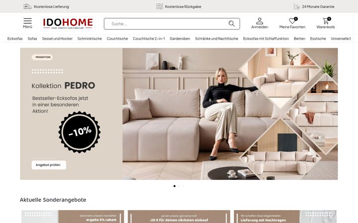 Screenshot of idohome.at