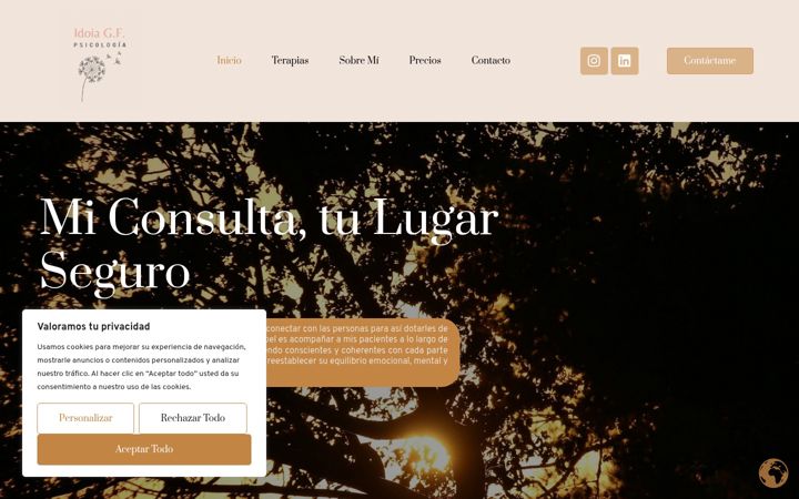 Екранна снимка на idoiagfpsicologia.com