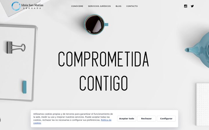 Captura de ecrã de idoiasanmatiasabogada.com