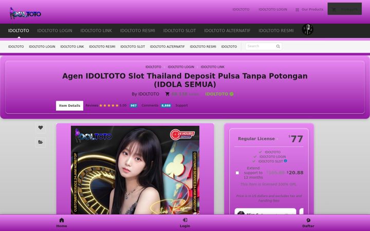 Screenshot of idolasemua.com
