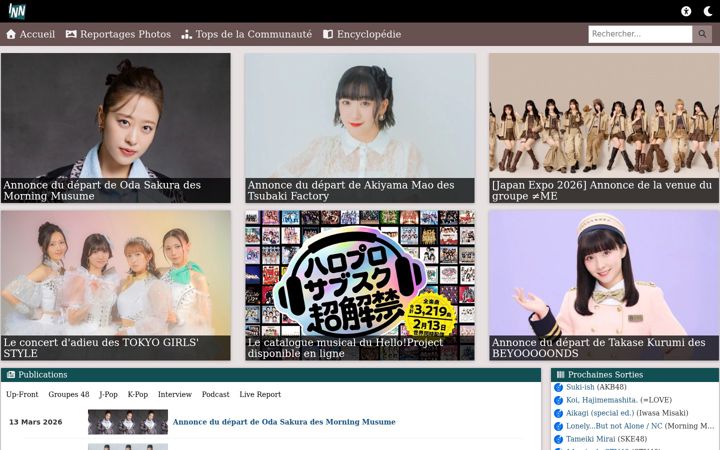 Screenshot of idolsnewsnetwork.com