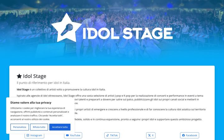 Screenshot of idolstage.com