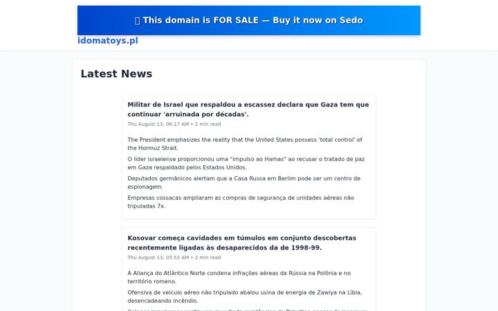 Screenshot of idomatoys.pl
