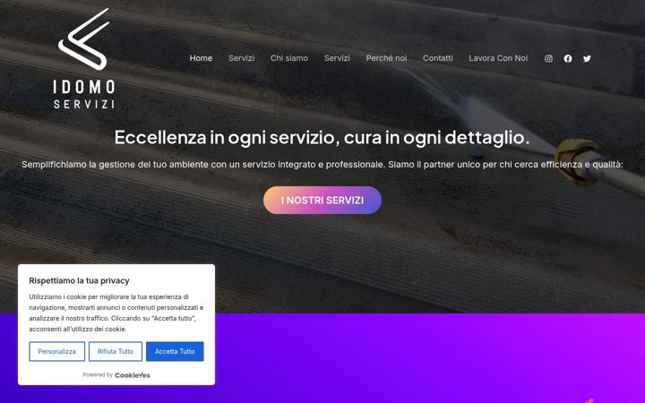 Screenshot von idomoservizi.com