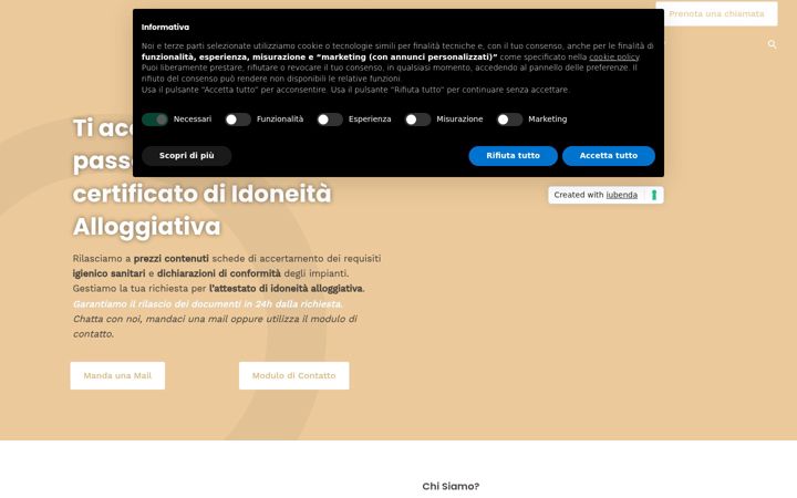 Captură de ecran a idoneitaabitativa.com
