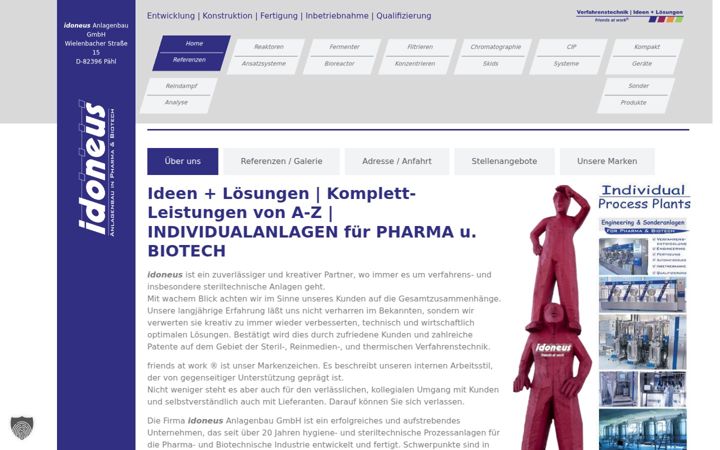 Screenshot of idoneus.de