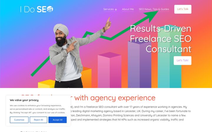 Screenshot of idoseo.co.uk