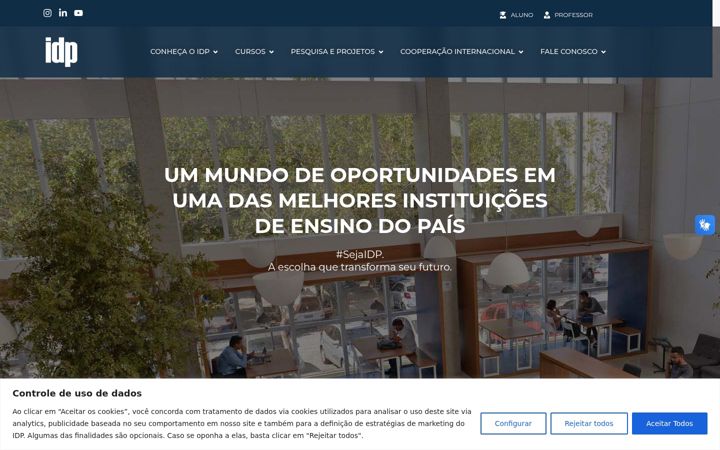 Screenshot of idp.edu.br