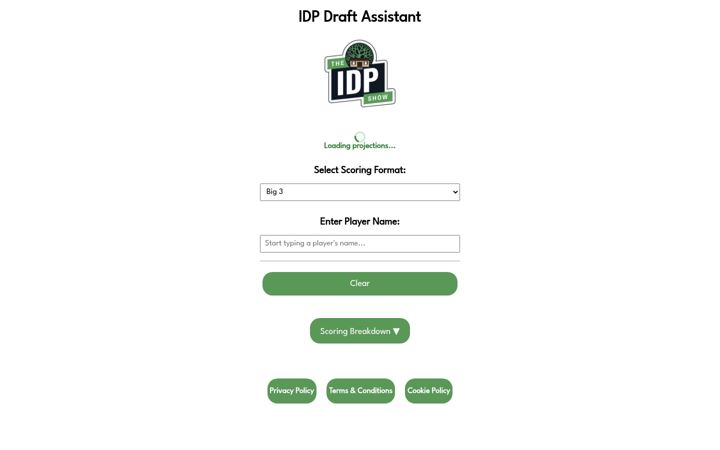 Screenshot of idpdraftassistant.com