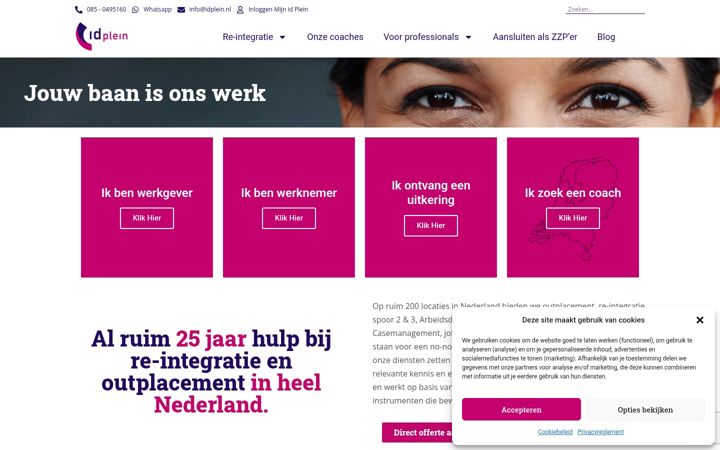 Screenshot of idplein.nl