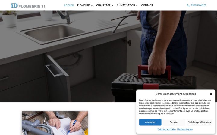 Screenshot of idplomberie-31.fr
