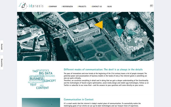 Screenshot of idpraxis.de