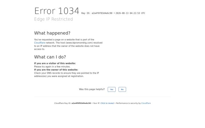 Screenshot of idpromomktg.com