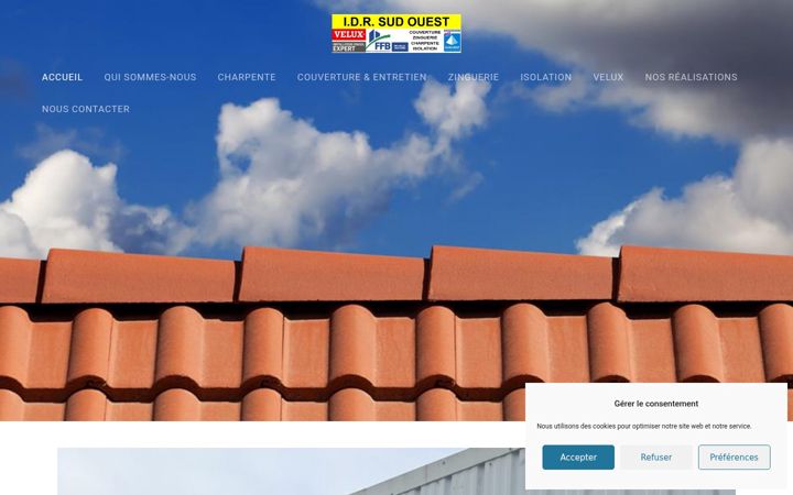 Screenshot of idr-sudouest.fr