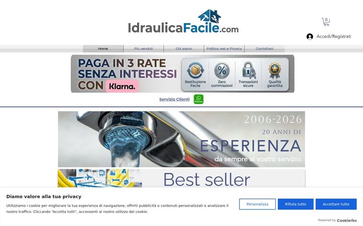 Screenshot of idraulicafacile.com
