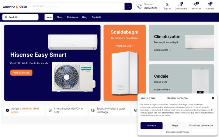 Screenshot of idraulicagruppoober.it