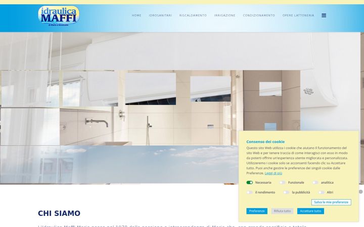 Screenshot of idraulicamaffi.it