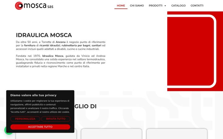 Screenshot of idraulicamosca.it